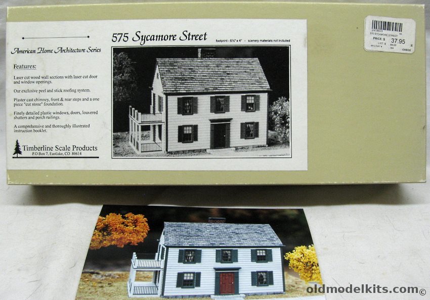 Timberline 1/87 575 Sycamore Street American Home Architecture Series - HO Scale Kit plastic model kit